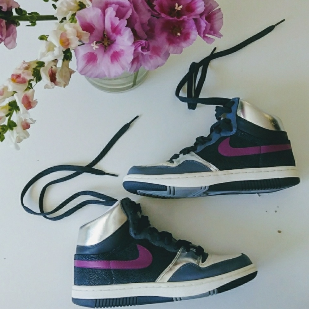 🆕 Nike Court Force High Top Sneakers - Purple
